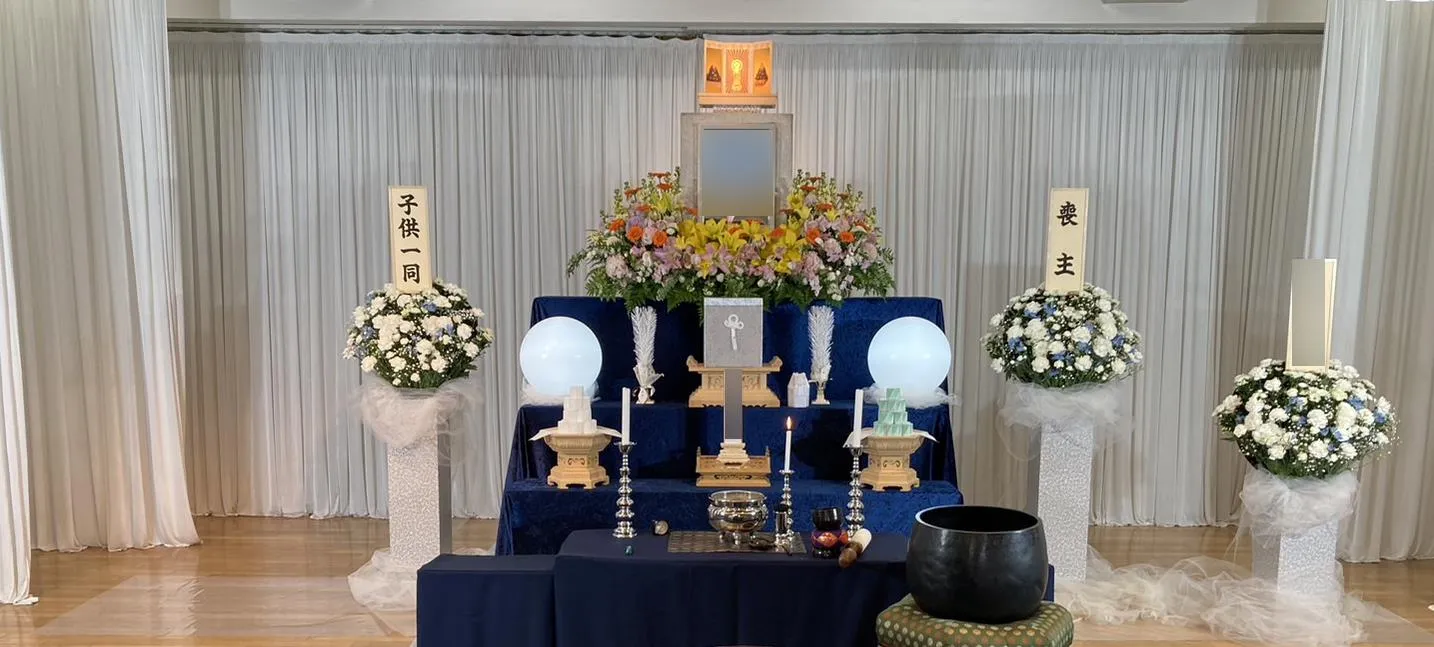 寿量寺　安心殿にて家族7名での一日家族葬